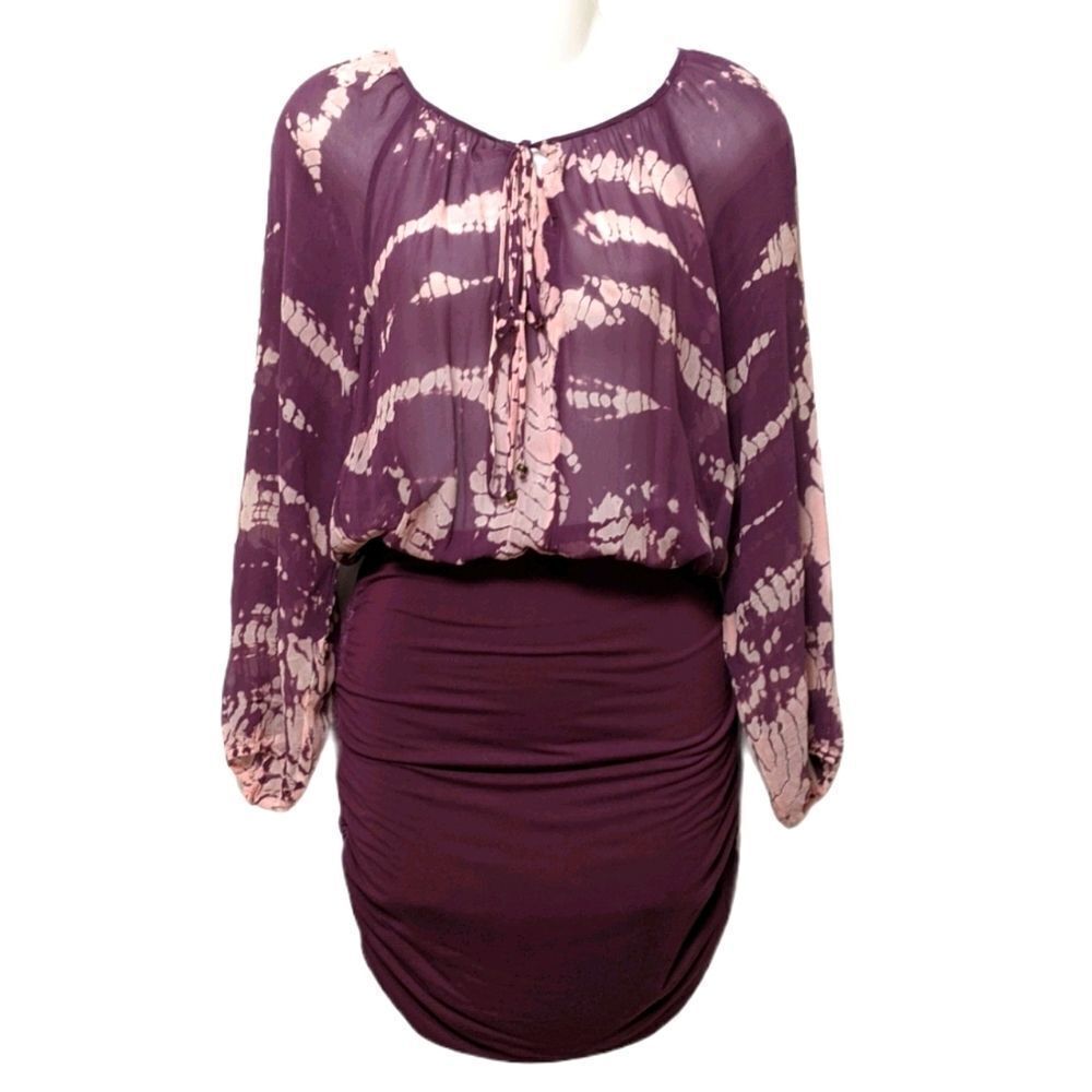 NWT GYPSY 05 Silk Bamboo Tie Dye Dress S